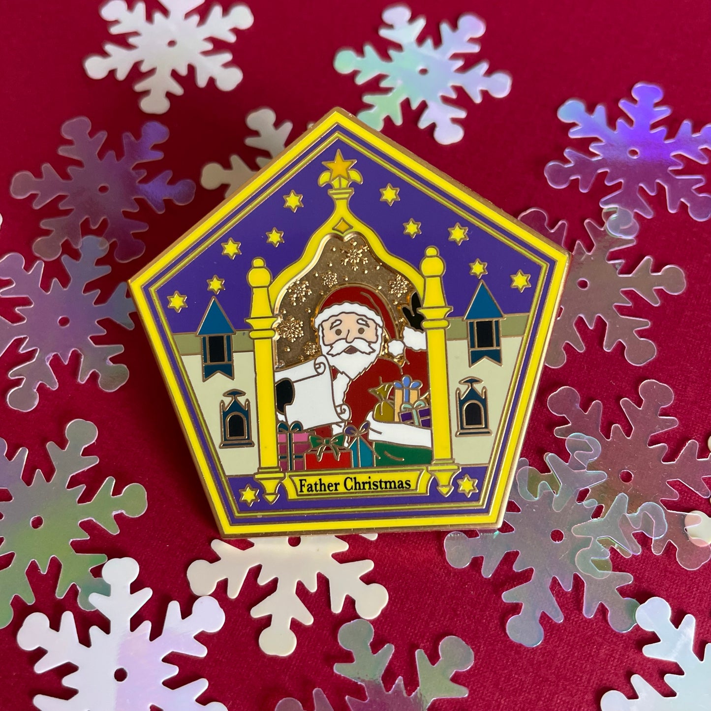 Saint Nick Card Pin