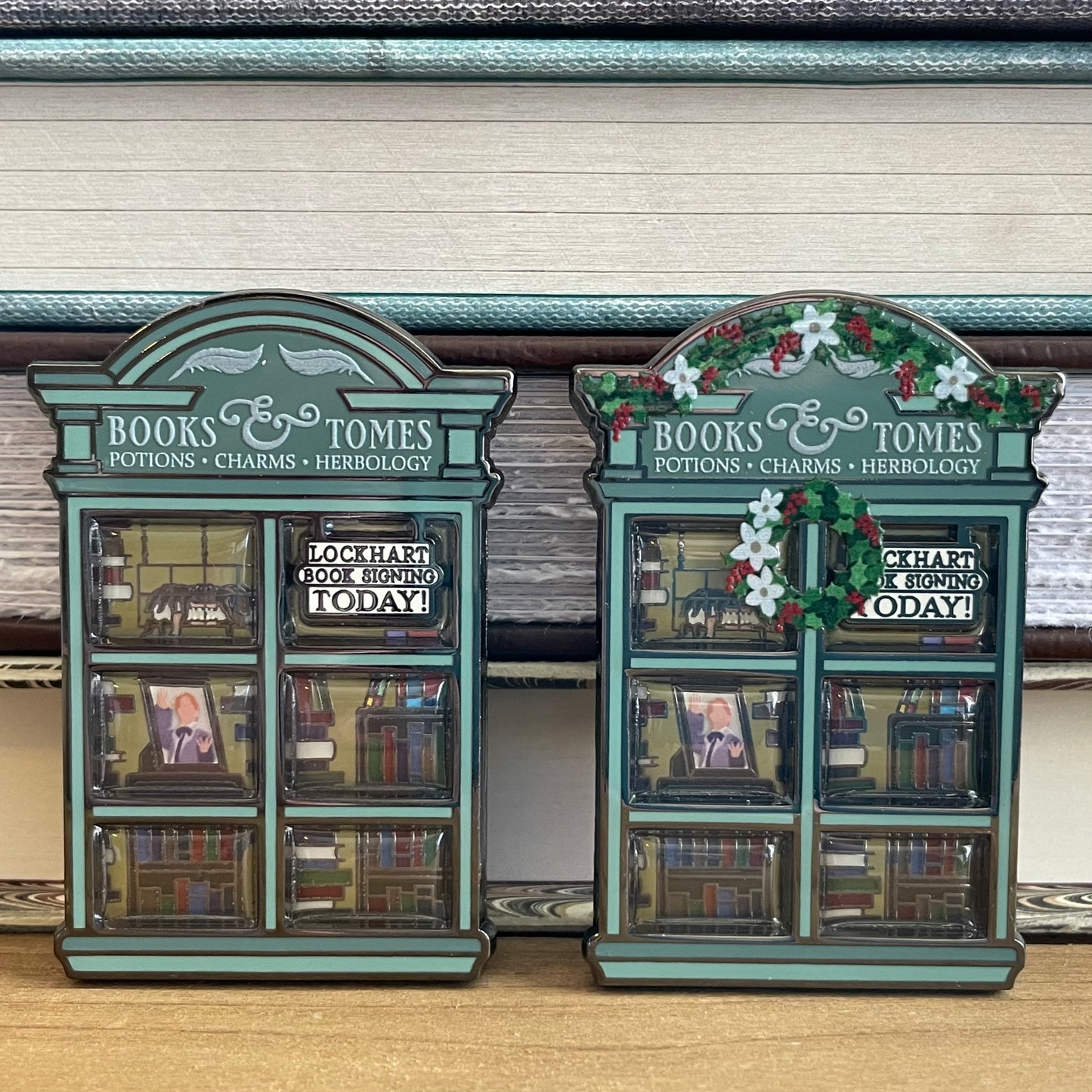 Book Shop Window Pin