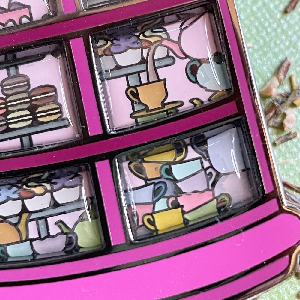 Tea Shop Window Pin