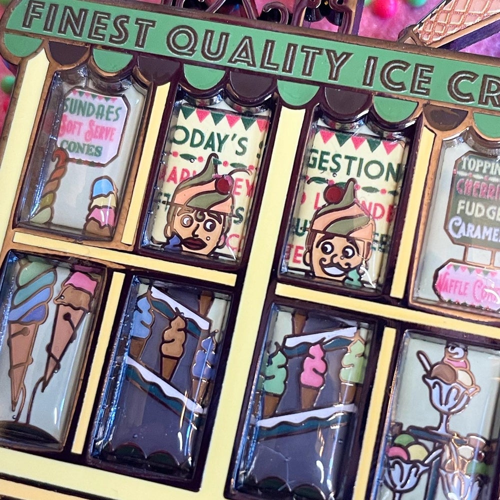 Ice Cream Parlour Window Pin