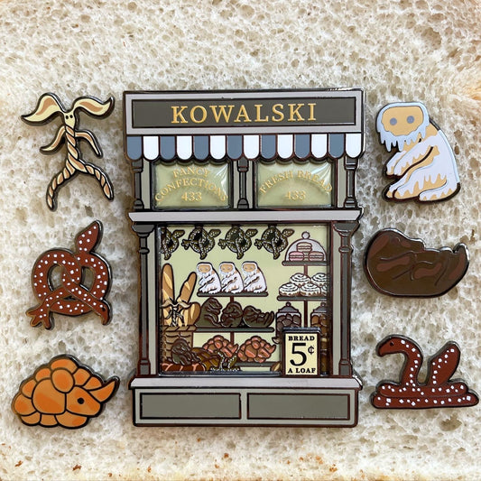 Bakery Window and Mini Pins