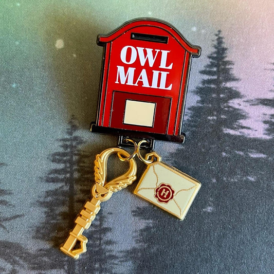 Owl Mail Key Pin