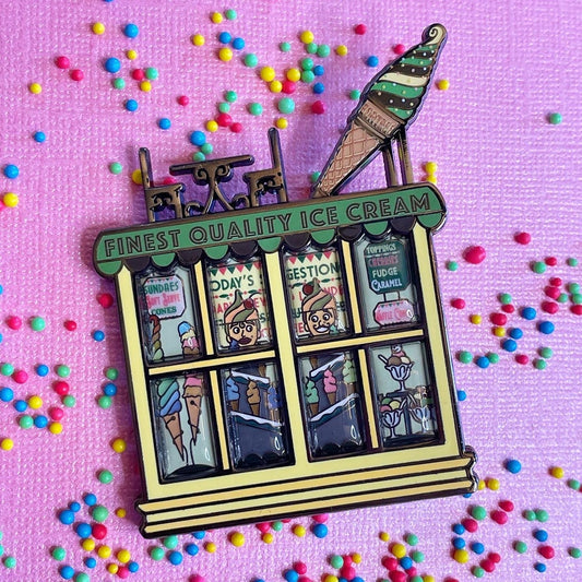 Ice Cream Parlour Window Pin