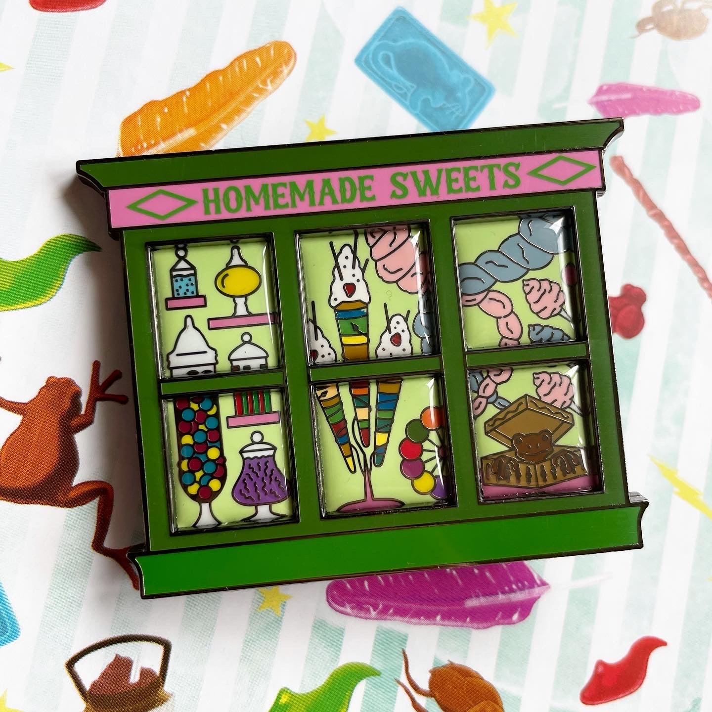 Candy Shop Window Pin
