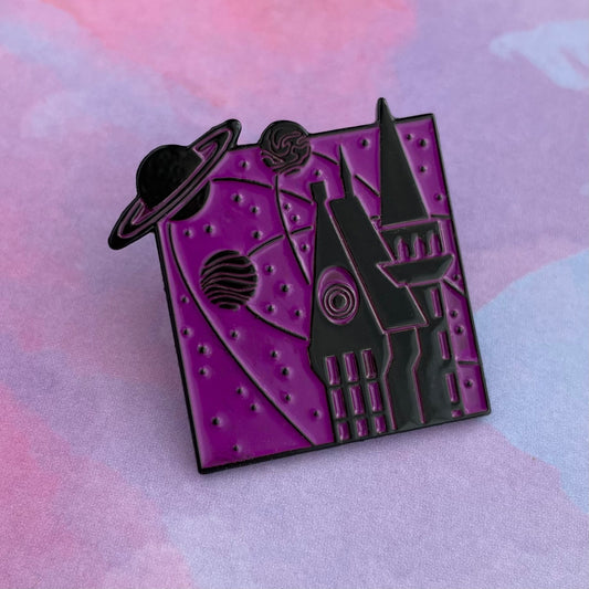 Astronomy Tower Pin