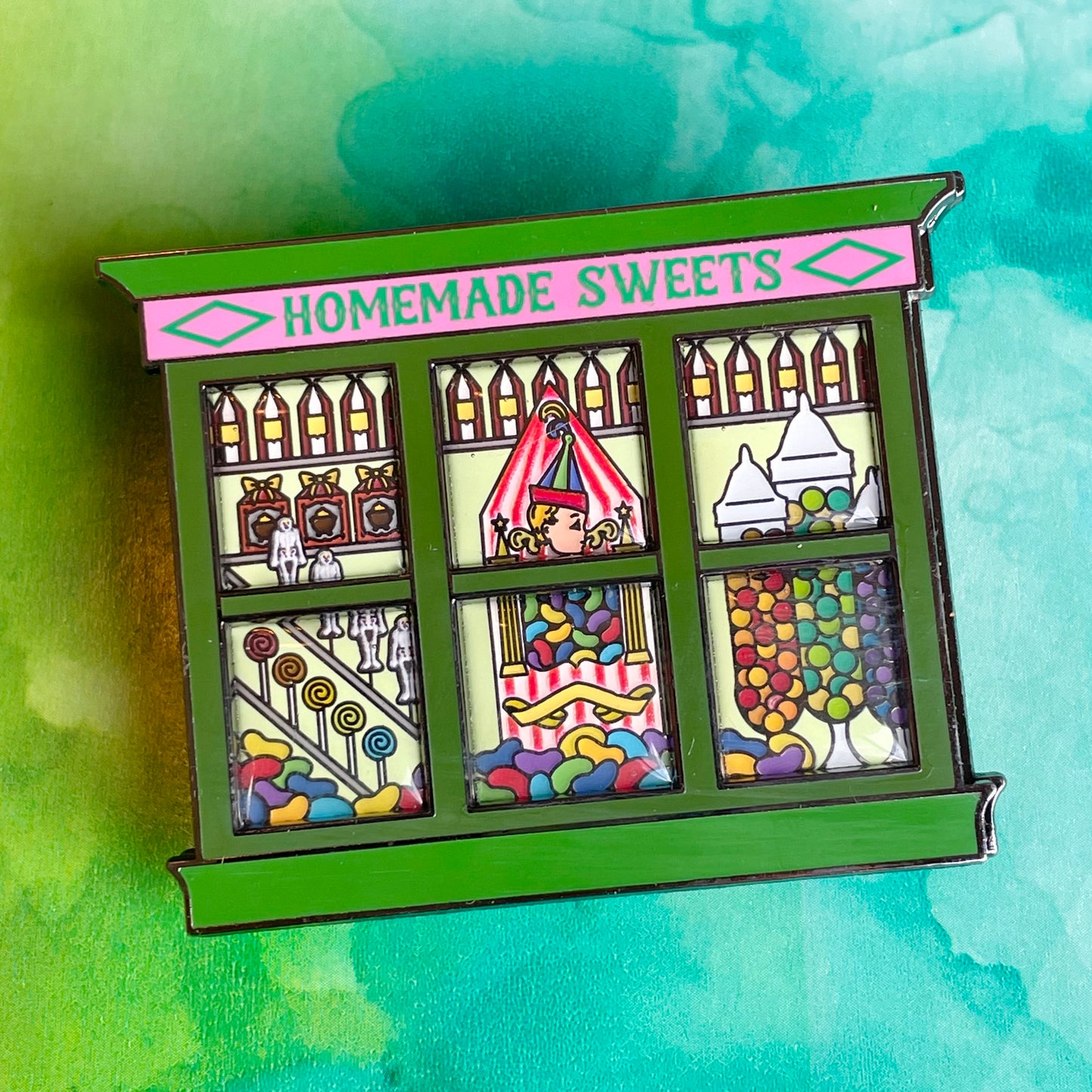 Candy Shop Window Pin