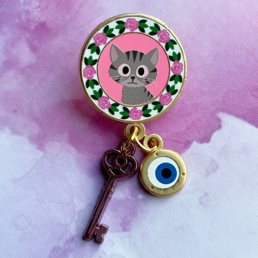 Pink Witch Key Pin