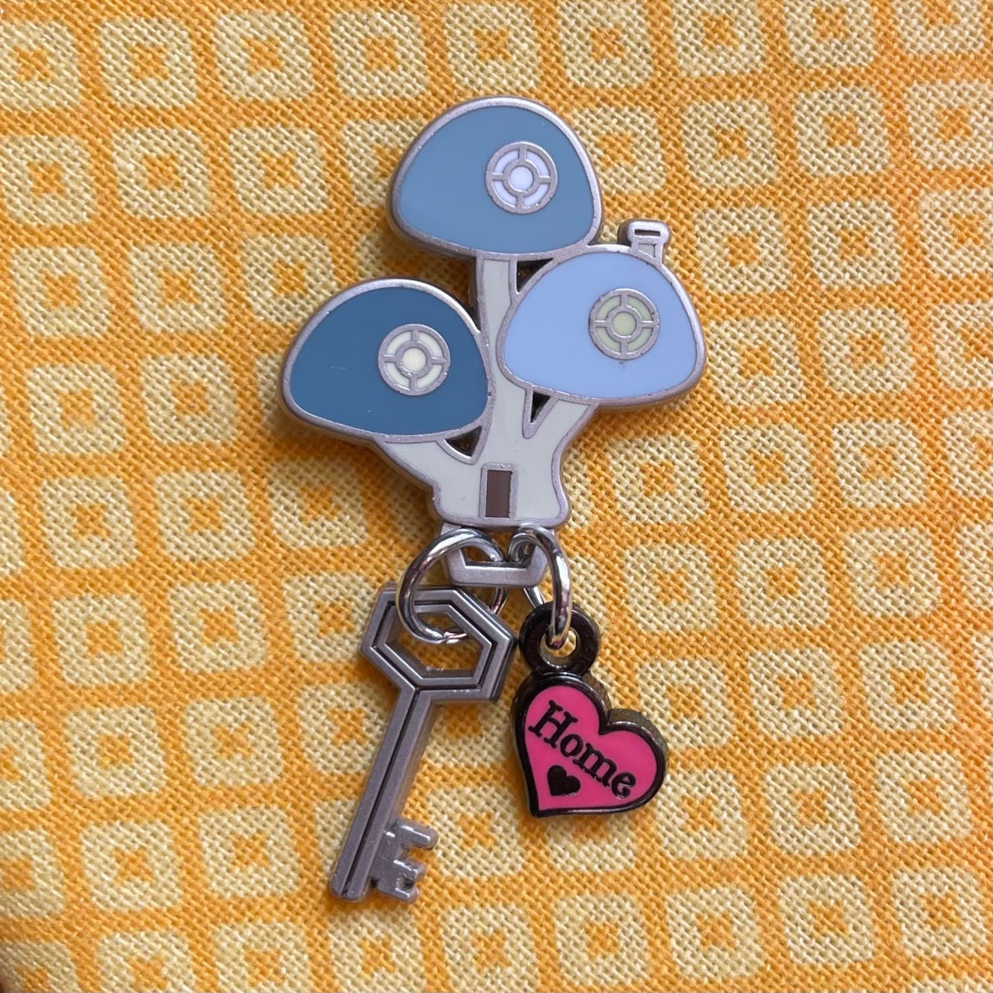 Home Sweet Mushroom Tiny Key Pin