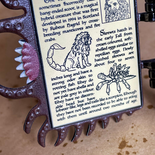 Scary Book Pin
