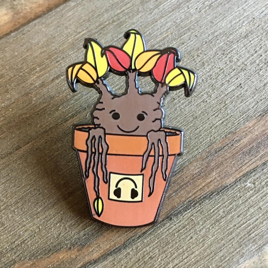 Mandrake Sprout Pin - Fall variation