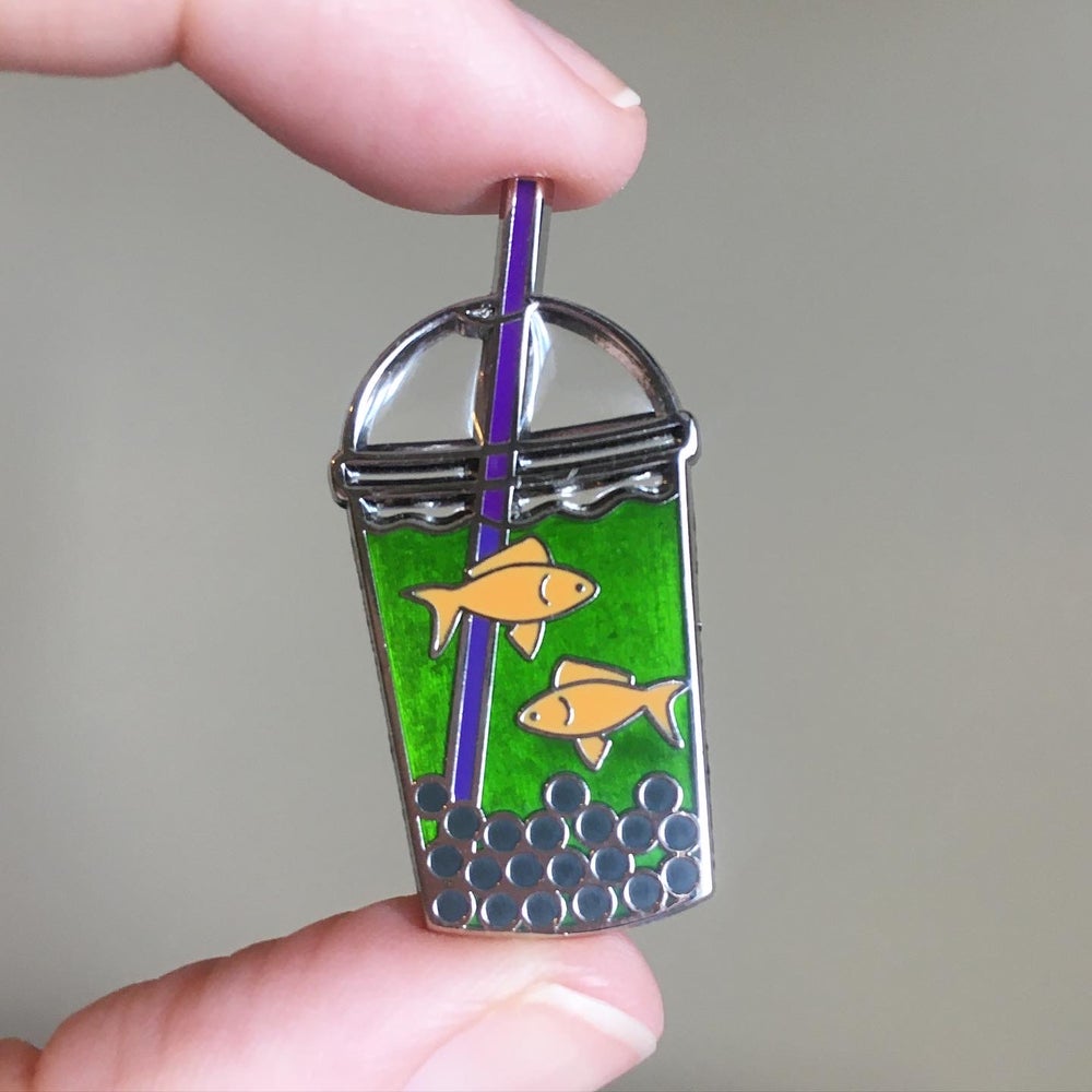 Green Fishy Ale Pin