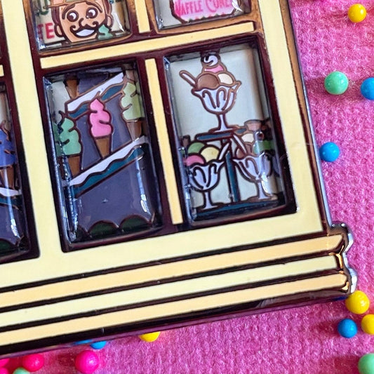 Ice Cream Parlour Window Pin