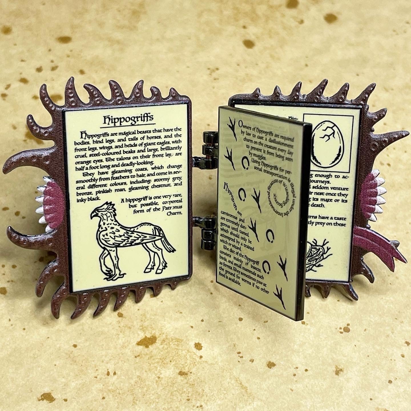 Scary Book Pin