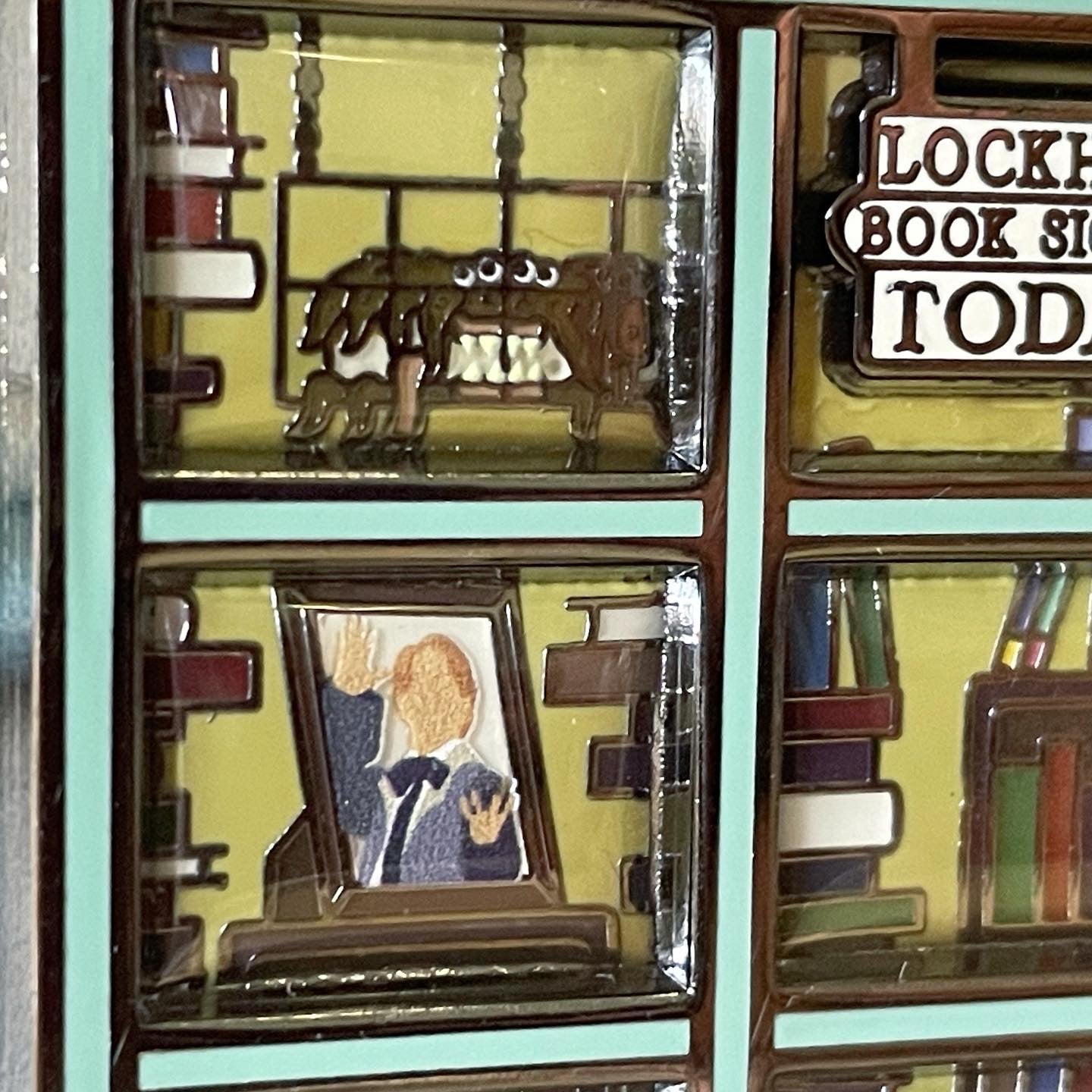 Book Shop Window Pin