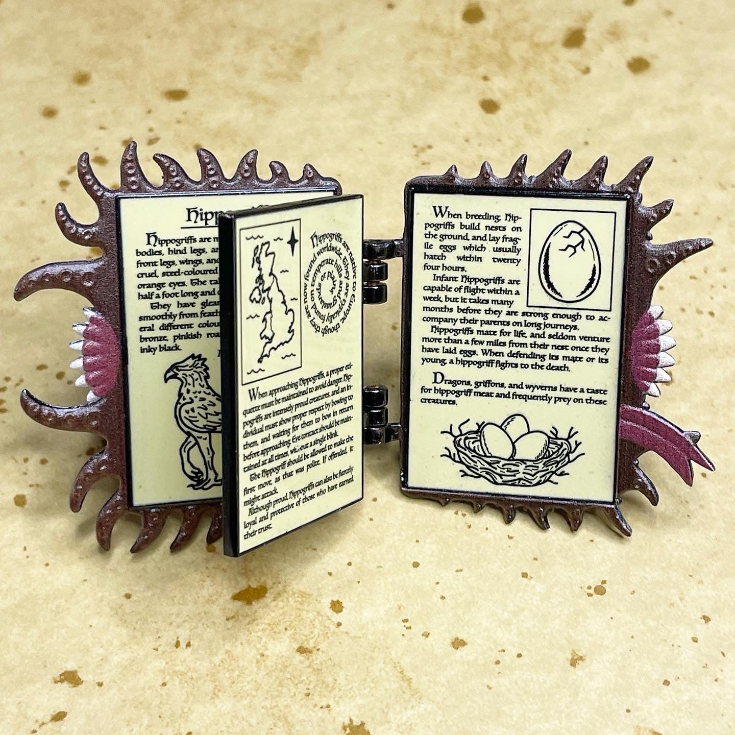 Scary Book Pin