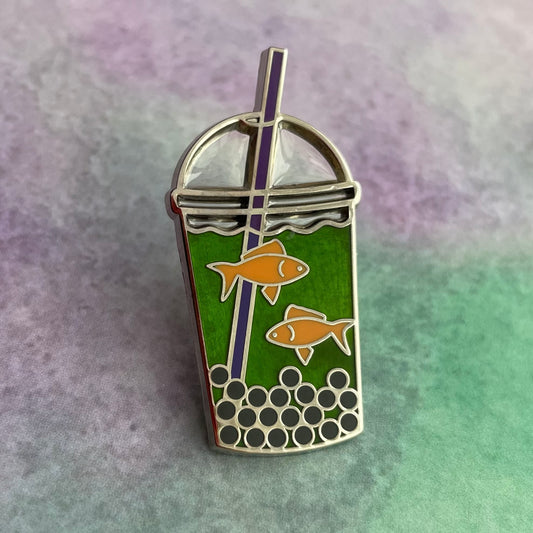 Green Fishy Ale Pin