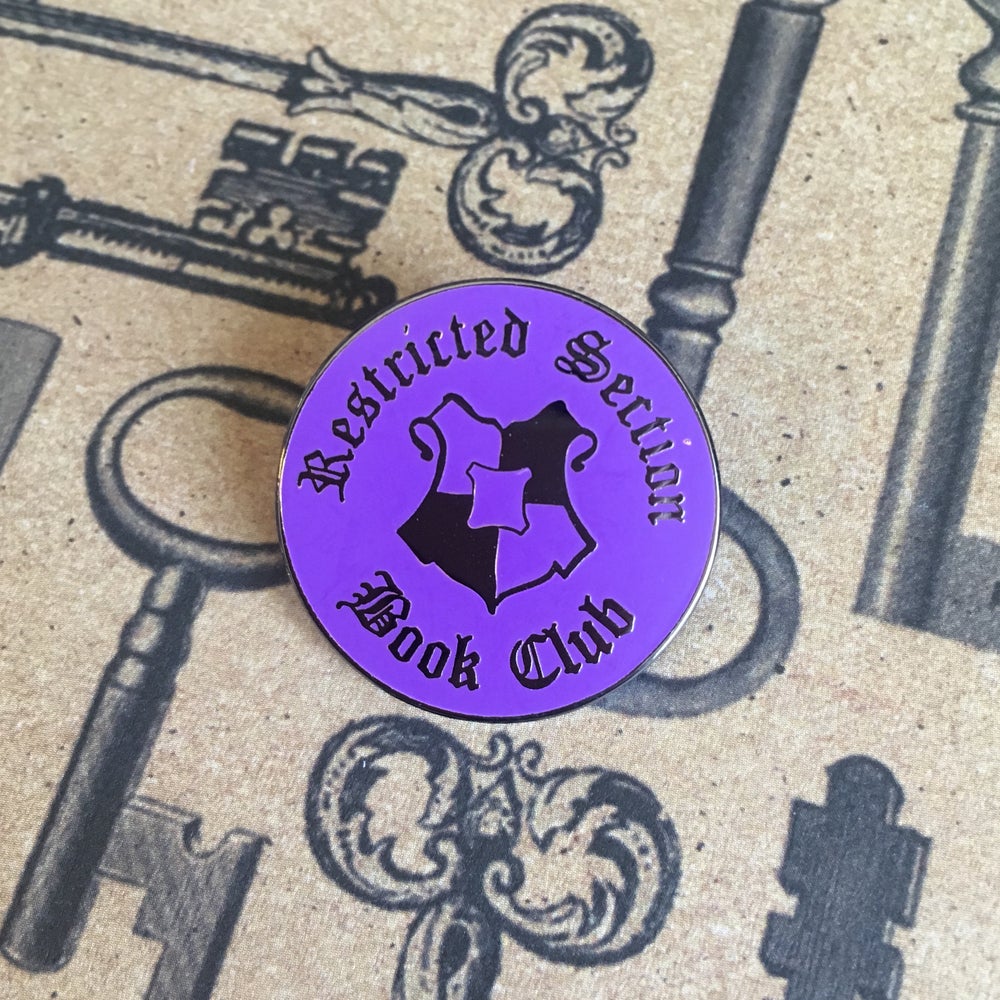 Restricted Section Book Club Pin