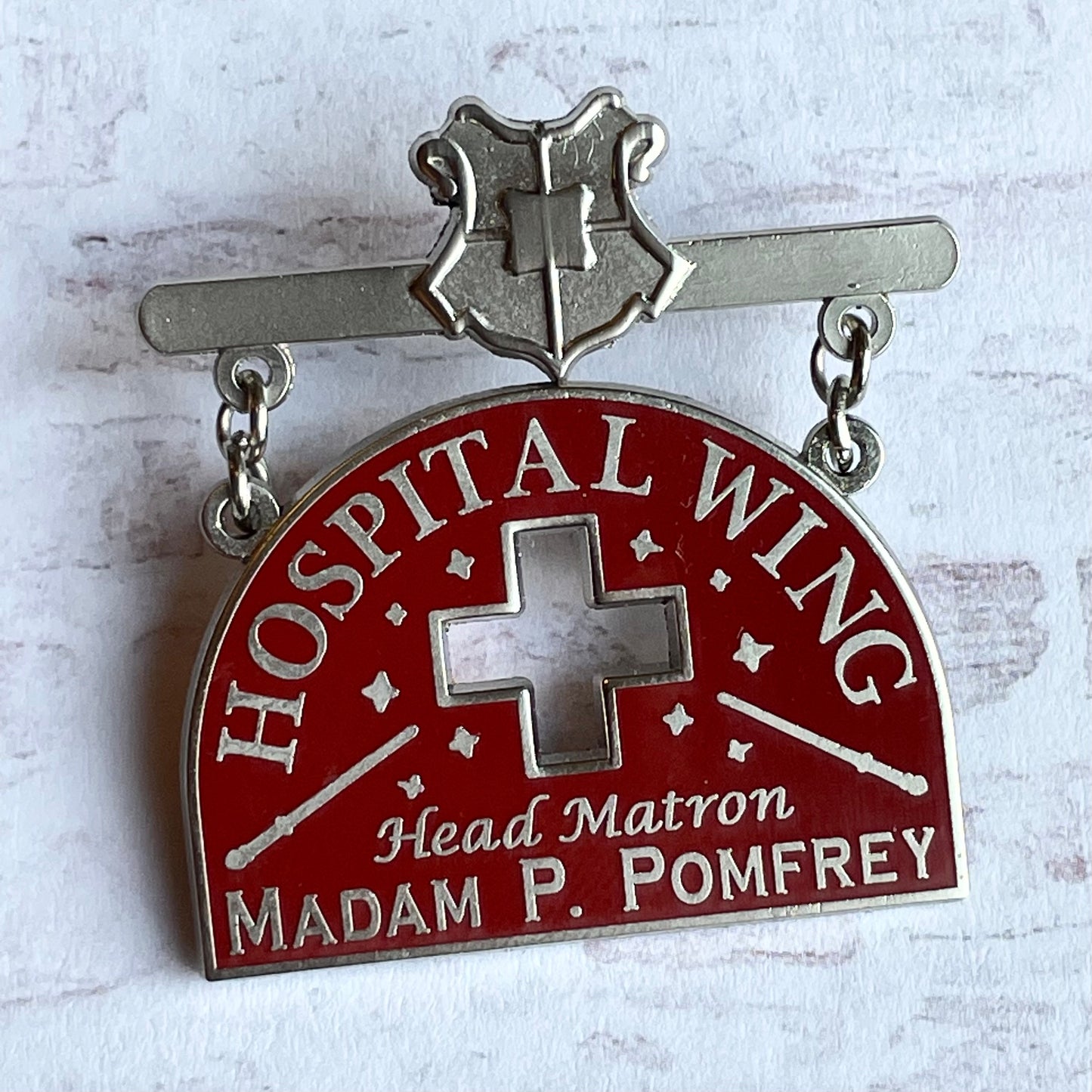 Hospital Wing Sign Pin
