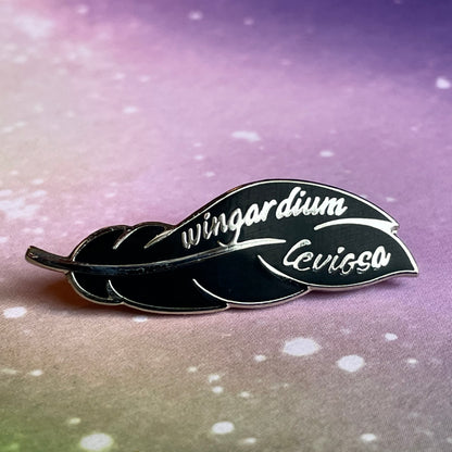 Floating Feather Spell Pin