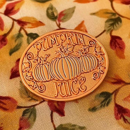 Pumpkin Juice Logo Pin