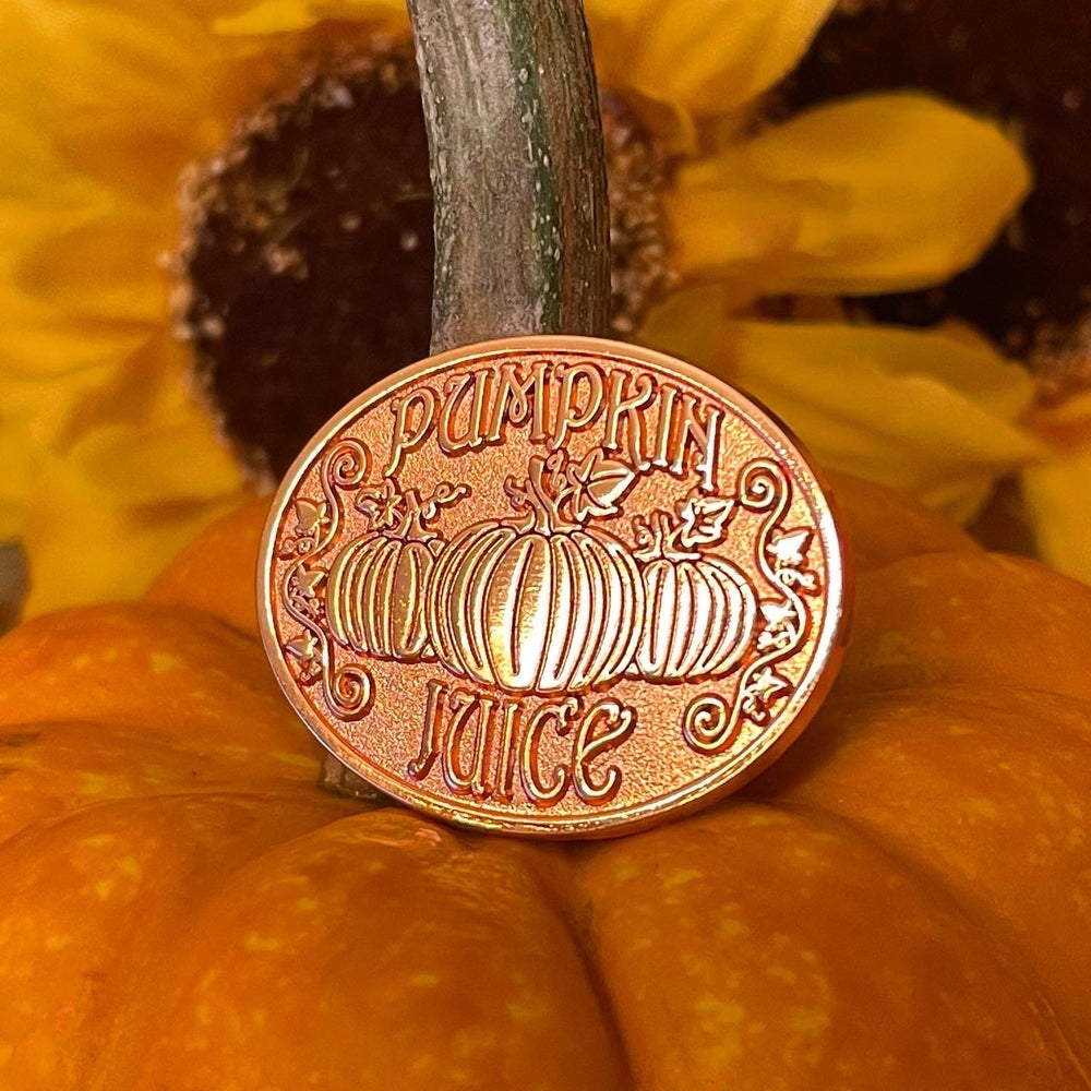 Pumpkin Juice Logo Pin